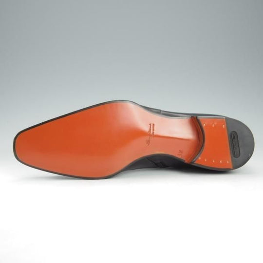 未使用★(伊)サントーニ SIZE 8.5【定価￥159,500-★ダブルモンク/サイドジップブーツ】16276/カーフ/黒/メンズ/Santoni★i151