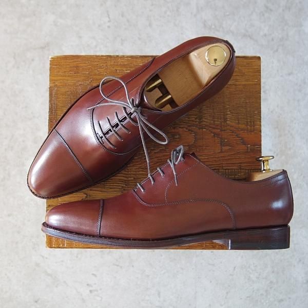 未使用★ジャランスリワヤ SIZE 41【定価￥33,000-★ユナイテッドアローズ別注/ストレートチップ】カーフ/茶/JALAN SRIWIJAWA★i155