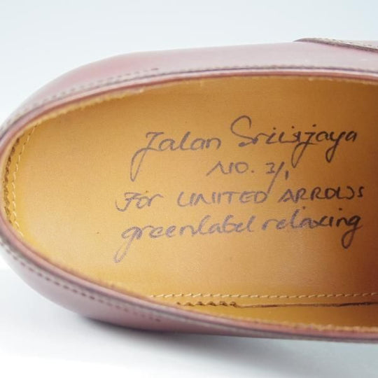 未使用★ジャランスリワヤ SIZE 41【定価￥33,000-★ユナイテッドアローズ別注/ストレートチップ】カーフ/茶/JALAN SRIWIJAWA★i155