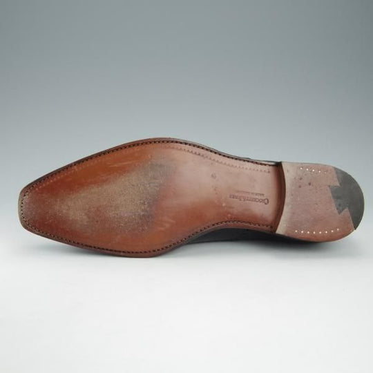 極美品★クロケット&ジョーンズ 10E【定価￥86,900-★EDGWARE/348ラスト】オックスフォードシューズ/カーフ/黒/Crockett&Jones★i156