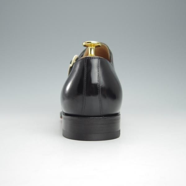 ★(伊)サントーニ SIZE 6.5【上級★グッドイヤーウェルテッド製法/15706】ダブルモンク/カーフ/黒/メンズ/Santoni★i157