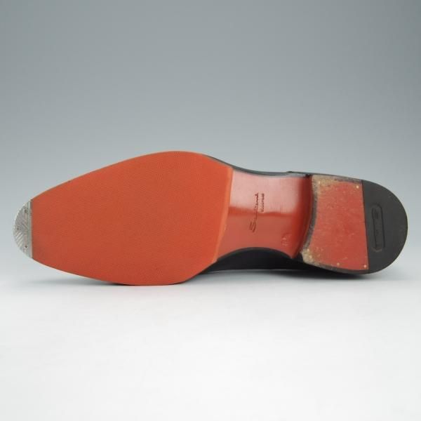 ★(伊)サントーニ SIZE 6.5【上級★グッドイヤーウェルテッド製法/15706】ダブルモンク/カーフ/黒/メンズ/Santoni★i157