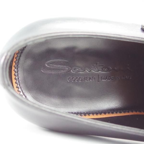 ★(伊)サントーニ SIZE 6.5【上級★グッドイヤーウェルテッド製法/15706】ダブルモンク/カーフ/黒/メンズ/Santoni★i157