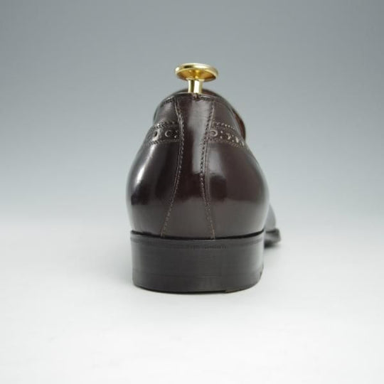 ★(伊)エンツォ・ボナフェ UK7.5〜8のワイズB〜Cの方向け【定価￥115,500-★ハンドソーンウェルテッド製法】タッセルローファー/濃茶★i158