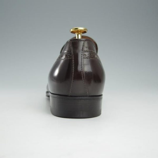 ★(伊)エンツォ・ボナフェ UK7.5〜8のワイズB〜Cの方向け【定価￥115,500-★ハンドソーンウェルテッド製法】タッセルローファー/濃茶★i158