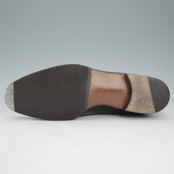 ★(伊)エンツォ・ボナフェ UK7.5〜8のワイズB〜Cの方向け【定価￥115,500-★ハンドソーンウェルテッド製法】タッセルローファー/濃茶★i158