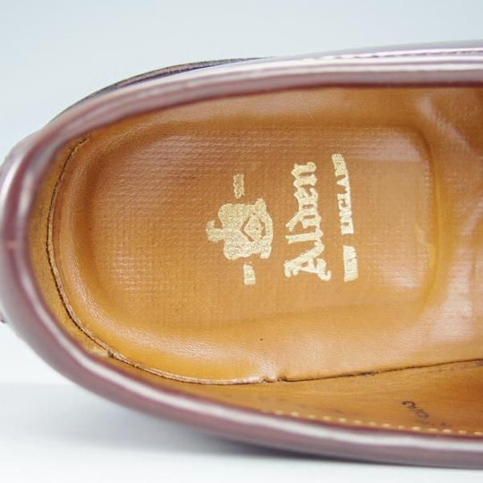 美品★オールデン 7.5E【コードバン仕様★986/ヴァンラスト】#8/赤茶/バーガンディー/コインローファー/メンズ/バンラスト/Alden★i159