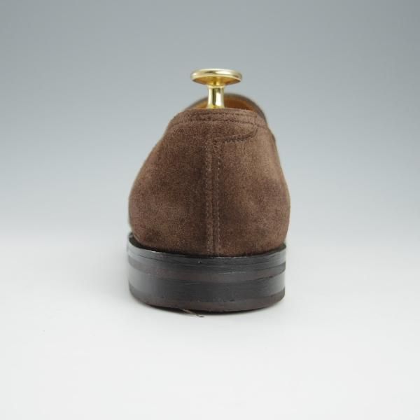 ★ジョンロブ 6.5E【モデル定価￥231,000-★ロペス/LOPEZ】4395ラスト/コインローファー/スエード/濃茶/メンズ/JOHN LOBB★i160