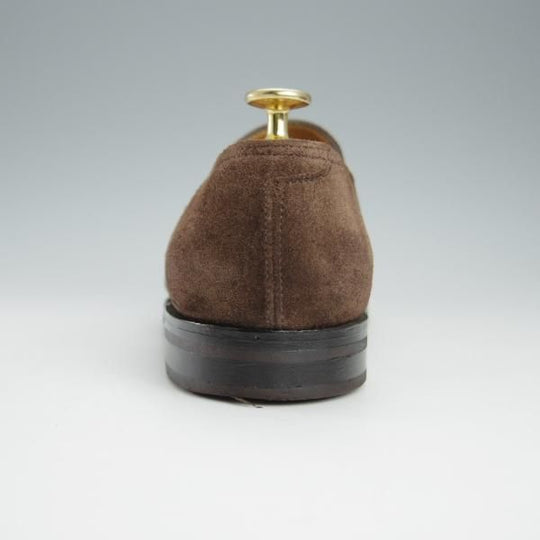 ★ジョンロブ 6.5E【モデル定価￥231,000-★ロペス/LOPEZ】4395ラスト/コインローファー/スエード/濃茶/メンズ/JOHN LOBB★i160