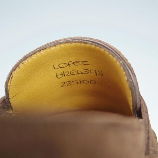 ★ジョンロブ 6.5E【モデル定価￥231,000-★ロペス/LOPEZ】4395ラスト/コインローファー/スエード/濃茶/メンズ/JOHN LOBB★i160