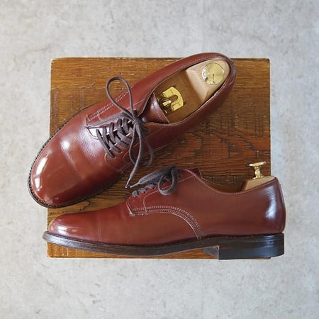 ★オールデン 6.5D【同系モデル定価￥114,400-★ミリタリーラスト/4900】プレーントゥ/カーフ/茶/メンズ/Alden★i162