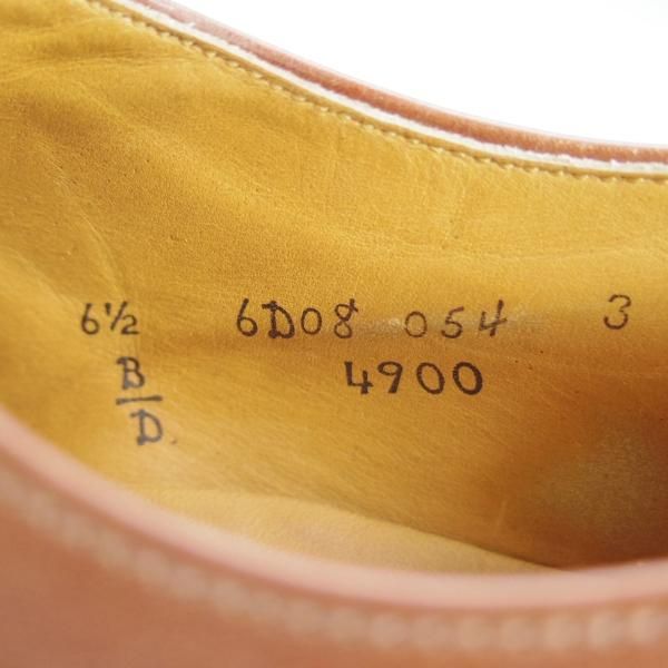 ★オールデン 6.5D【同系モデル定価￥114,400-★ミリタリーラスト/4900】プレーントゥ/カーフ/茶/メンズ/Alden★i162