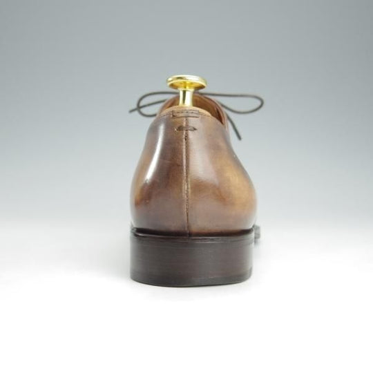 ★(仏)ベルルッティ SIZE 7.5【茶〜濃茶系パティーヌ★ヴェネチアレザー/オックスフォードシューズ】メンズ/Berluti★i164