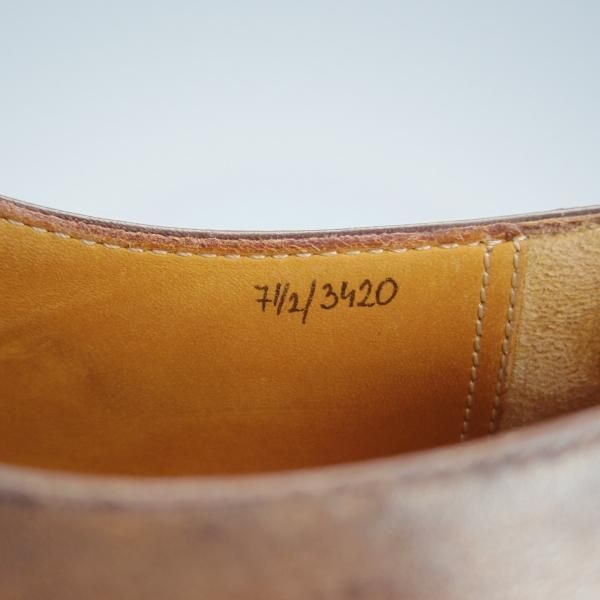 ★(仏)ベルルッティ SIZE 7.5【茶〜濃茶系パティーヌ★ヴェネチアレザー/オックスフォードシューズ】メンズ/Berluti★i164