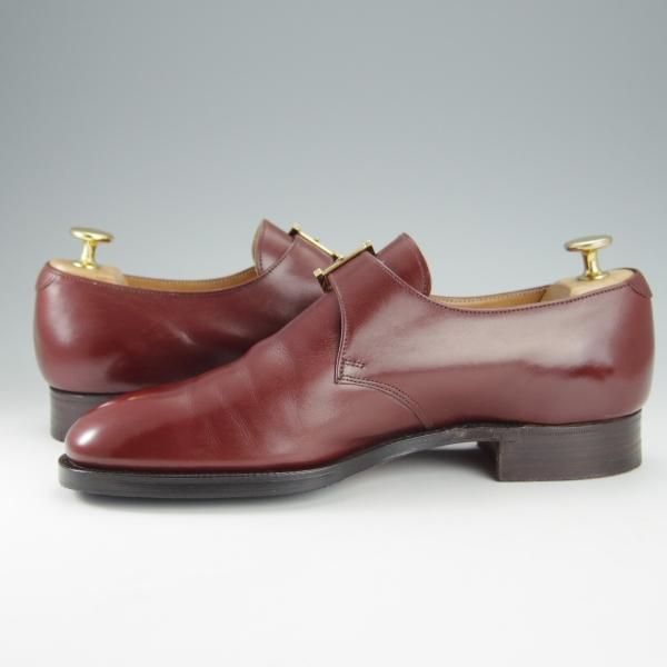 美品★クロケット&ジョーンズ 6E【★(英)ポールセンスコーン別注/Poulsen Skone】248ラスト/モンクストラップ/赤茶/Crockett&Jones★i167