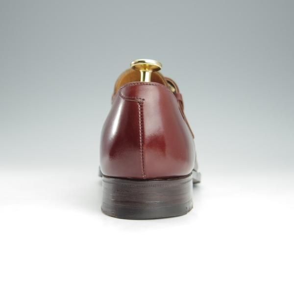 美品★クロケット&ジョーンズ 6E【★(英)ポールセンスコーン別注/Poulsen Skone】248ラスト/モンクストラップ/赤茶/Crockett&Jones★i167