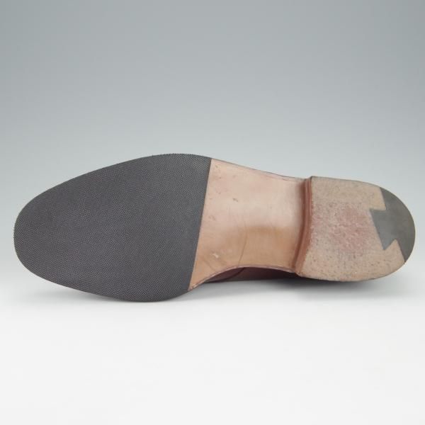 美品★クロケット&ジョーンズ 6E【★(英)ポールセンスコーン別注/Poulsen Skone】248ラスト/モンクストラップ/赤茶/Crockett&Jones★i167