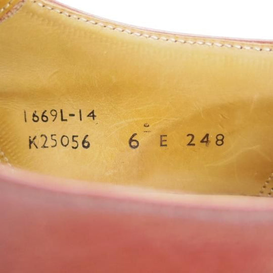 美品★クロケット&ジョーンズ 6E【★(英)ポールセンスコーン別注/Poulsen Skone】248ラスト/モンクストラップ/赤茶/Crockett&Jones★i167