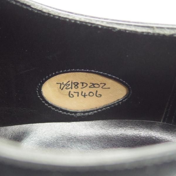 極上★エドワードグリーン 7.5D【現行定価￥205,700-★ドーバー/DOVER】202ラスト/Uチップ/カーフ/黒/メンズ/EDWARD GREEN★i168