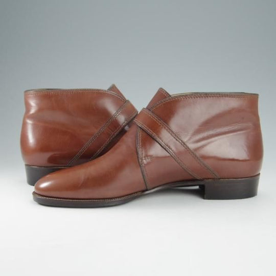 極上★(伊)タニノクリスチー(レディース) SIZE 36.5【定価10万円以上★モンクストラップ/ブーツ】カーフ/茶/TANINO CRISCI★i170