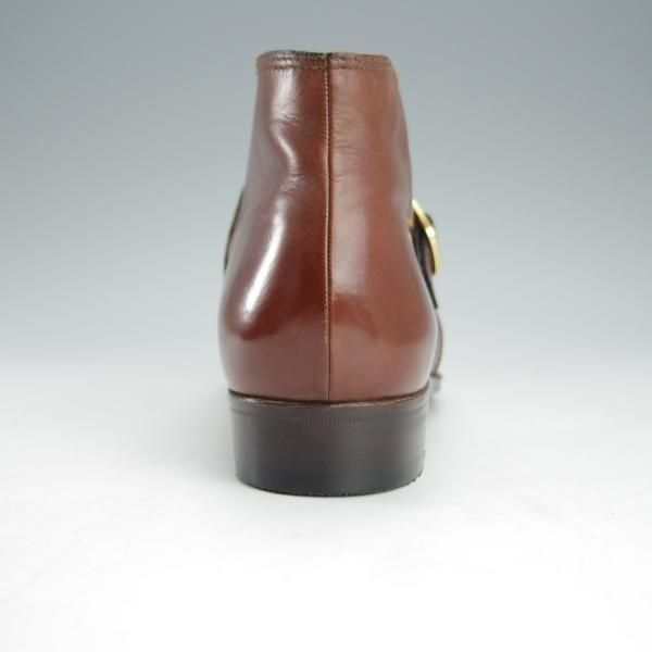 極上★(伊)タニノクリスチー(レディース) SIZE 36.5【定価10万円以上★モンクストラップ/ブーツ】カーフ/茶/TANINO CRISCI★i170