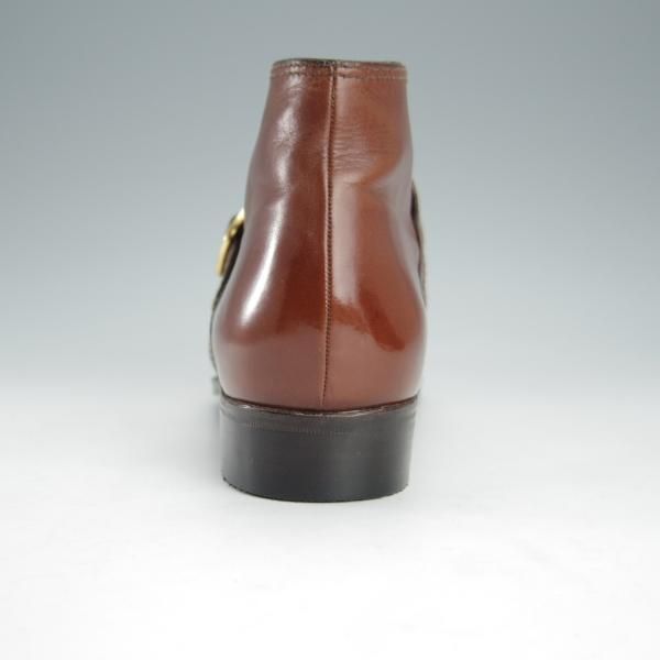 極上★(伊)タニノクリスチー(レディース) SIZE 36.5【定価10万円以上★モンクストラップ/ブーツ】カーフ/茶/TANINO CRISCI★i170