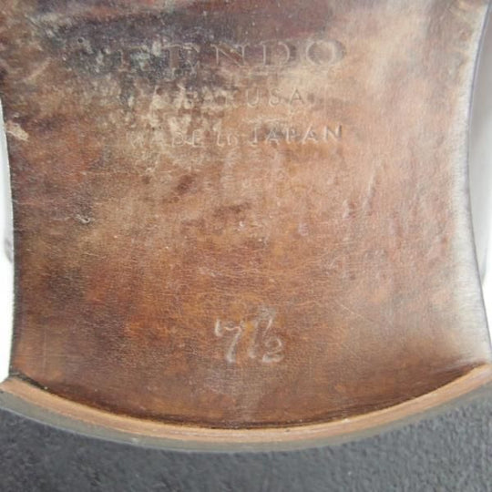 極上★(浅草)RENDO/レンド SIZE 7.5【定価￥49,500-★パンチドキャップトゥ/7702】カーフ/濃茶/メンズ★i171