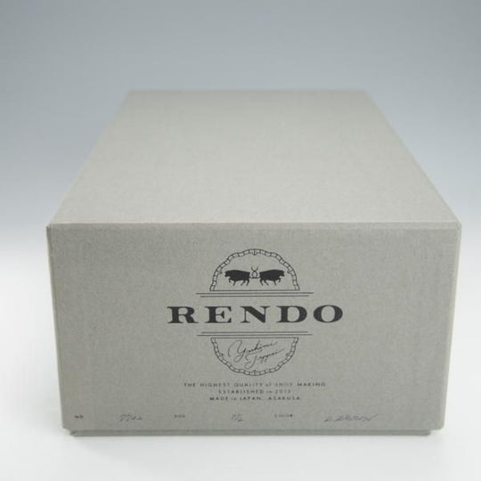 極上★(浅草)RENDO/レンド SIZE 7.5【定価￥49,500-★パンチドキャップトゥ/7702】カーフ/濃茶/メンズ★i171