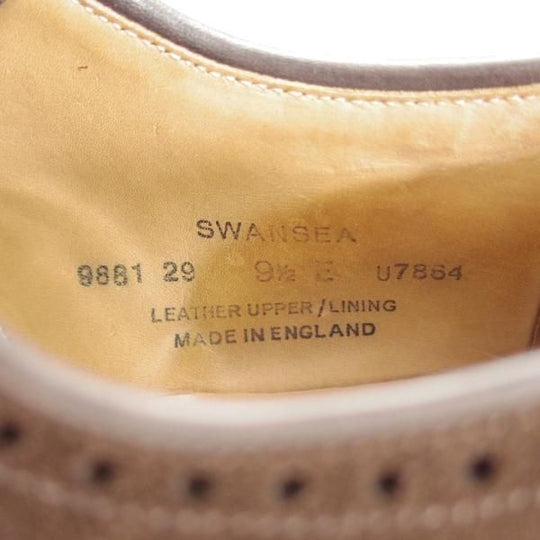 極上★クロケット&ジョーンズ 9.5E【定価￥93,500-★ダイナイトソール仕様/SWANSEA】341ラスト/フルブローグ/濃茶/Crockett&Jones★i172