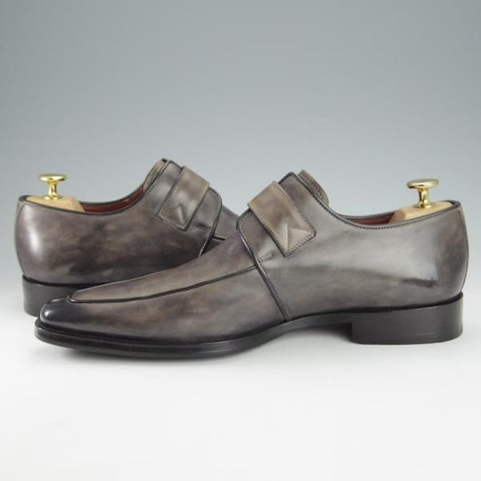 美品★(スペイン製)マグナーニ・セレクション SIZE 40【最上級ライン★ブラックラピド製法/ボロネーゼ】マグナムカーフ/MAGNANNI★i173