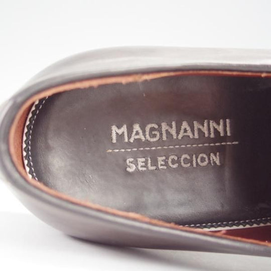 美品★(スペイン製)マグナーニ・セレクション SIZE 40【最上級ライン★ブラックラピド製法/ボロネーゼ】マグナムカーフ/MAGNANNI★i173