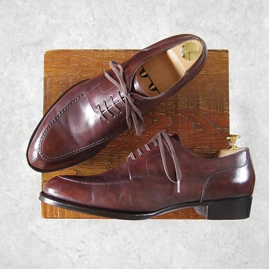 極美品★シェットランドフォックス SIZE 7【定価￥68,200-★ケンジントン2/スキンステッチ/013F】Uチップ/カーフ/濃茶/Shetlandfox★i175