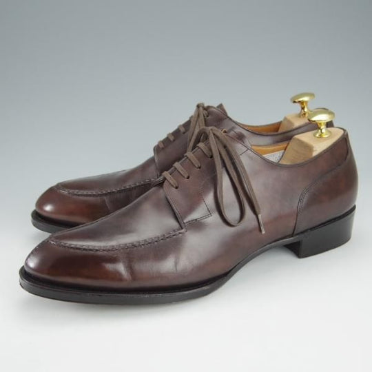 極美品★シェットランドフォックス SIZE 7【定価￥68,200-★ケンジントン2/スキンステッチ/013F】Uチップ/カーフ/濃茶/Shetlandfox★i175