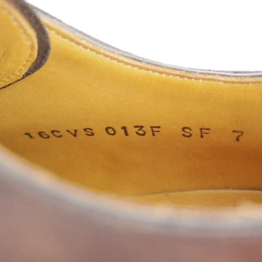 極美品★シェットランドフォックス SIZE 7【定価￥68,200-★ケンジントン2/スキンステッチ/013F】Uチップ/カーフ/濃茶/Shetlandfox★i175