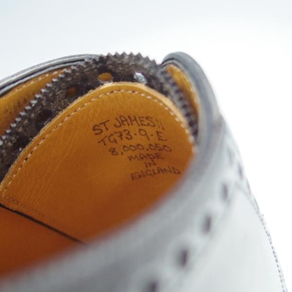 美品★(英)ガジアーノ&ガーリング 9E【パターンオーダー品★ST.JAMES 2/DECO BLACK】TG73ラスト/カーフ/黒/GAZIANO&GIRLING★i176