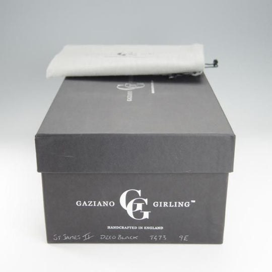 美品★(英)ガジアーノ&ガーリング 9E【パターンオーダー品★ST.JAMES 2/DECO BLACK】TG73ラスト/カーフ/黒/GAZIANO&GIRLING★i176