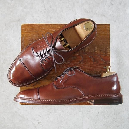 極美品★オールデン 8D【★(米)The Shoe Mart別注/クロムエクセルレザー】D7518F/ストレートチップ/茶/メンズ/Alden★i177