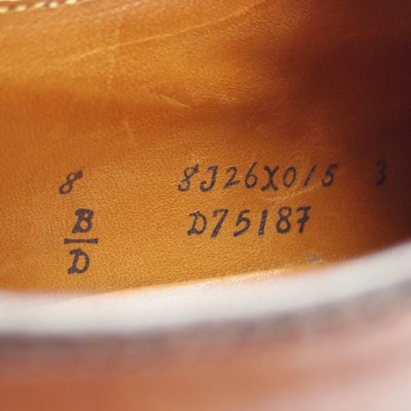 極美品★オールデン 8D【★(米)The Shoe Mart別注/クロムエクセルレザー】D7518F/ストレートチップ/茶/メンズ/Alden★i177