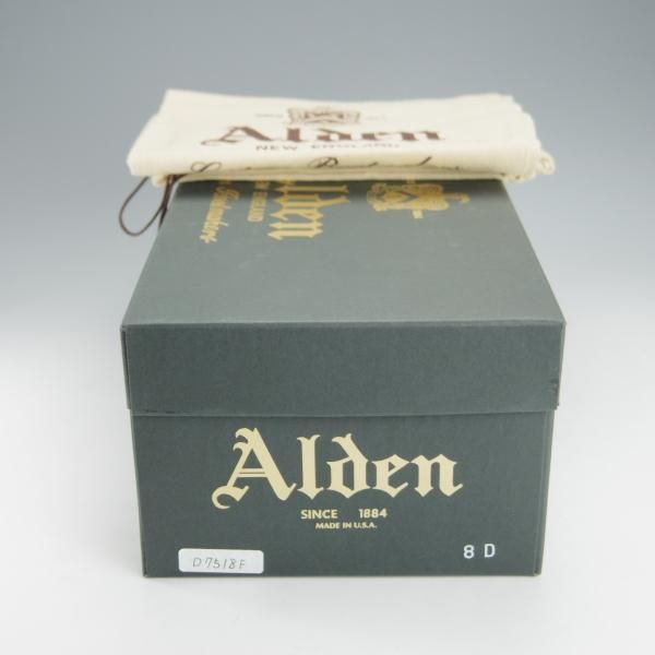 極美品★オールデン 8D【★(米)The Shoe Mart別注/クロムエクセルレザー】D7518F/ストレートチップ/茶/メンズ/Alden★i177