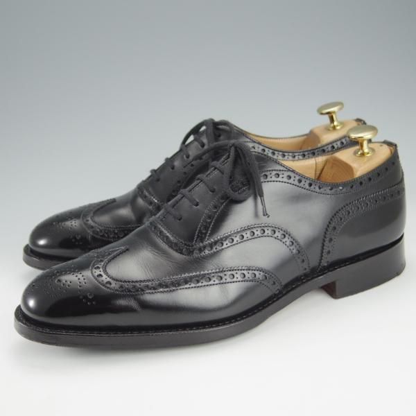 美品★チャーチ 70F/UK7【現行定価￥155,100-★チェットウィンド/CHETWYND】173ラスト/フルブローグ/カーフ/黒/メンズ/Church's★i179