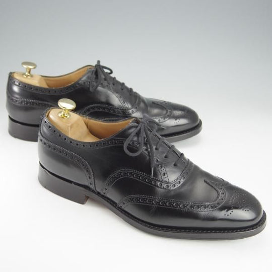 美品★チャーチ 70F/UK7【現行定価￥155,100-★チェットウィンド/CHETWYND】173ラスト/フルブローグ/カーフ/黒/メンズ/Church's★i179