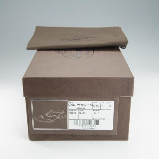 美品★チャーチ 70F/UK7【現行定価￥155,100-★チェットウィンド/CHETWYND】173ラスト/フルブローグ/カーフ/黒/メンズ/Church's★i179