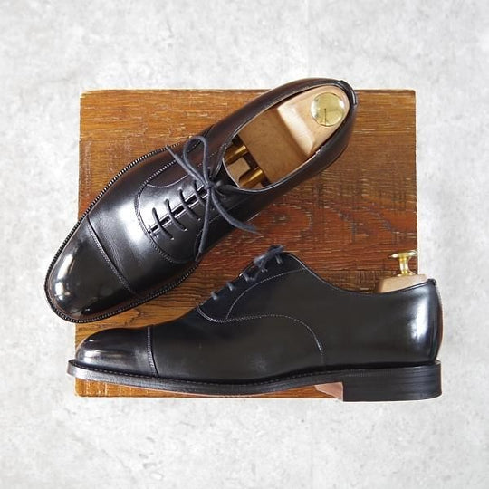 極美品★チャーチ 50F/UK5【定価￥155,100-★コンサル/CONSUL】173ラスト/ストレートチップ/カーフ/黒/メンズ/Church's★i180