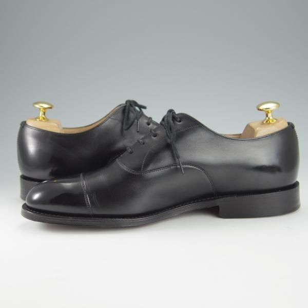 極美品★チャーチ 50F/UK5【定価￥155,100-★コンサル/CONSUL】173ラスト/ストレートチップ/カーフ/黒/メンズ/Church's★i180