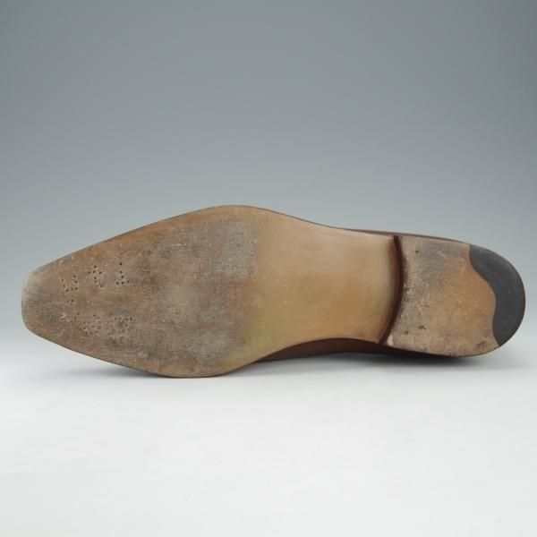 極美品★(仏)ベルルッティ SIZE 8【現行定価25万円以上★アレッサンドロ/ALESSANDRO】ヴェネチアレザー/ホールカット/茶/Berluti★i182
