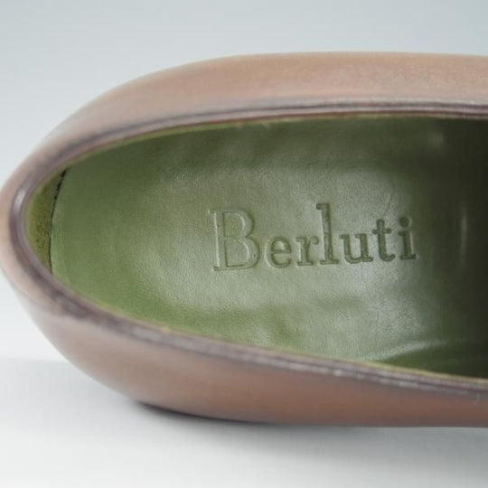 極美品★(仏)ベルルッティ SIZE 8【現行定価25万円以上★アレッサンドロ/ALESSANDRO】ヴェネチアレザー/ホールカット/茶/Berluti★i182