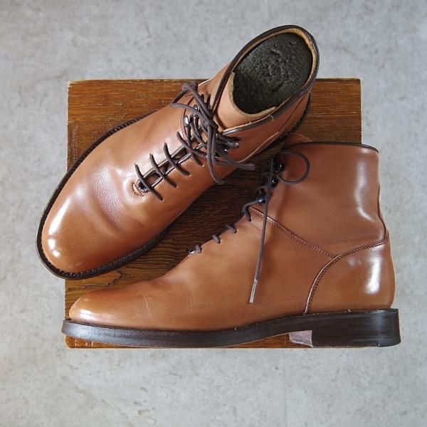 極上★トリッカーズ SIZE 7【貴重★ホールカット風カントリーブーツ/SHIPS別注】M6965/カーフ/茶/シップス/メンズ/Tricker's★i183