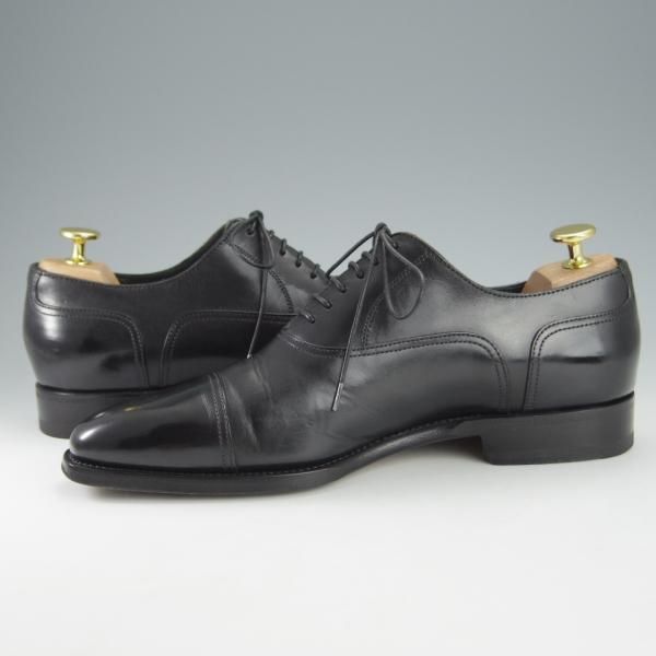 極上★(伊)サントーニ SIZE 4.5【上級★グッドイヤーウェルテッド製法/13177】ストレートチップ/カーフ/黒/メンズ/Santoni★i184