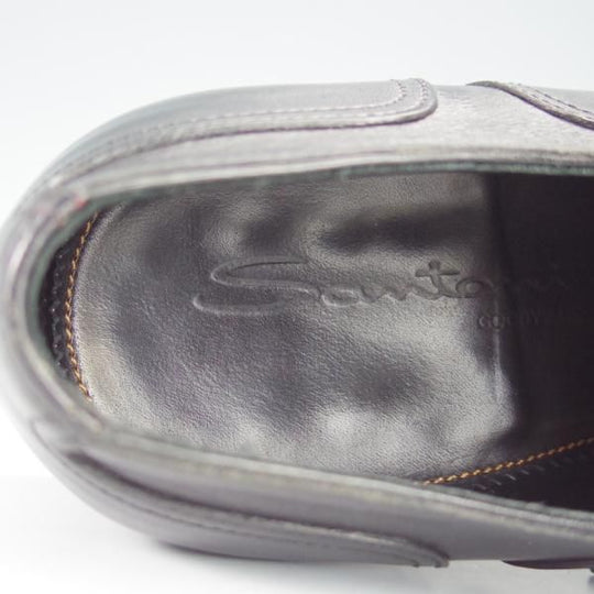 極上★(伊)サントーニ SIZE 4.5【上級★グッドイヤーウェルテッド製法/13177】ストレートチップ/カーフ/黒/メンズ/Santoni★i184