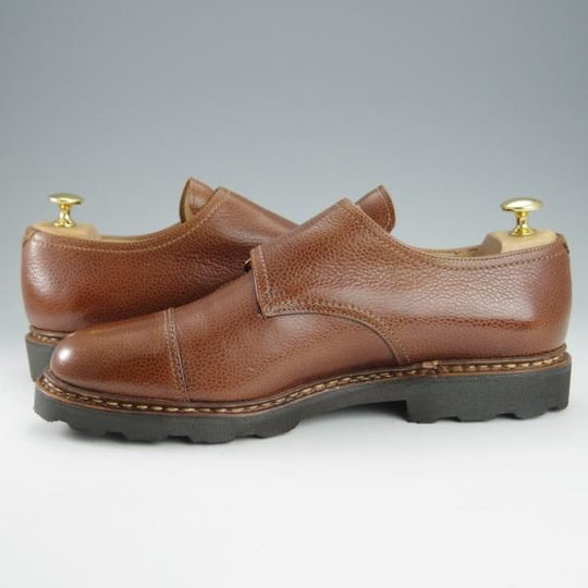 ほぼ試着程度★パラブーツ SIZE 8.5【現行定価￥74,800-★ウィリアム/WILLIAM】ダブルモンク/シボ革/MARRON/マロン/茶/Paraboot★i185